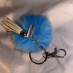 Handmade blue willpower keychain
